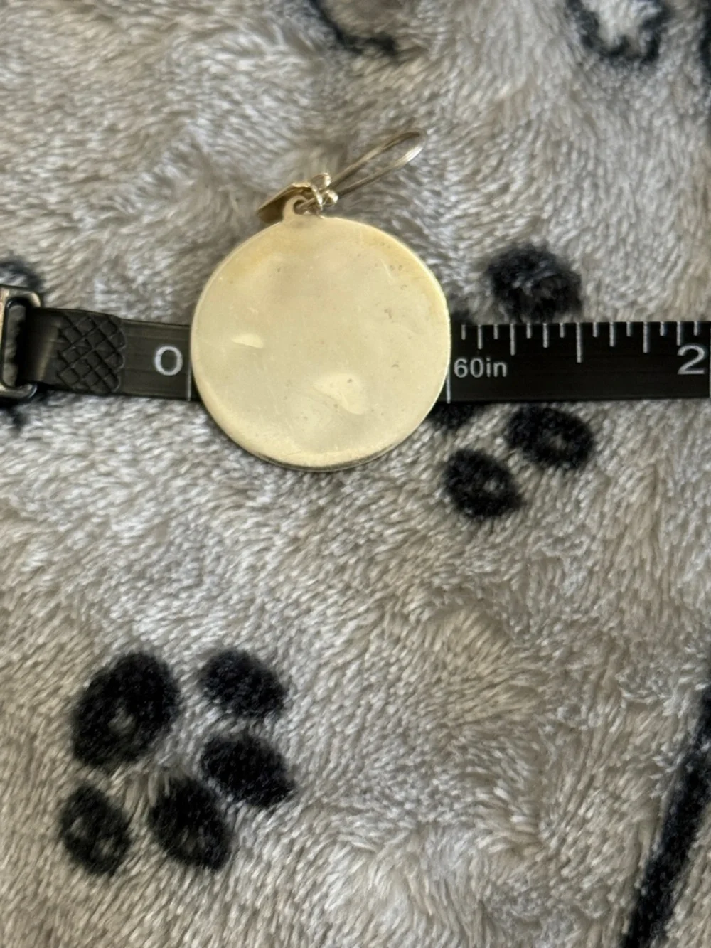 COACH Sterling Silver Round Disc Drop Earrings - Picture 4 of 4